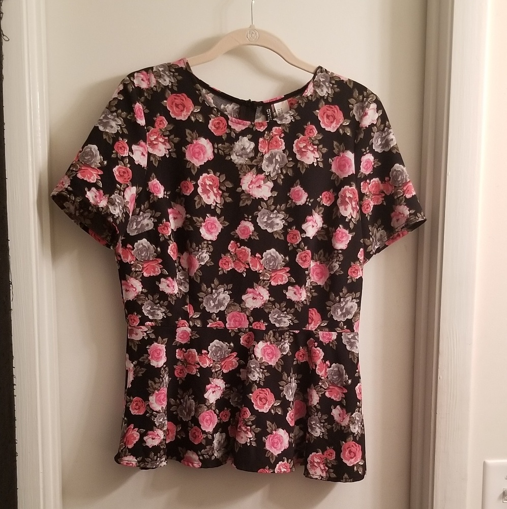 H&M Rose Floral Blouse 12